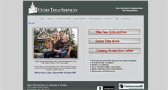 Desktop Screenshot of citiestitle.com